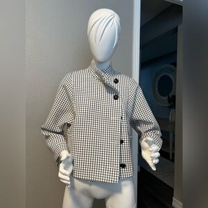 CAbi Windowpane Jacket #3173 size XS